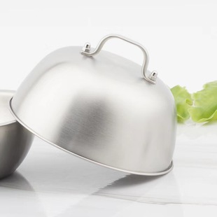 Factory direct mini pot lid pan lid teppanyaki pot lid western fried steak pot lid stainless steel pot lid