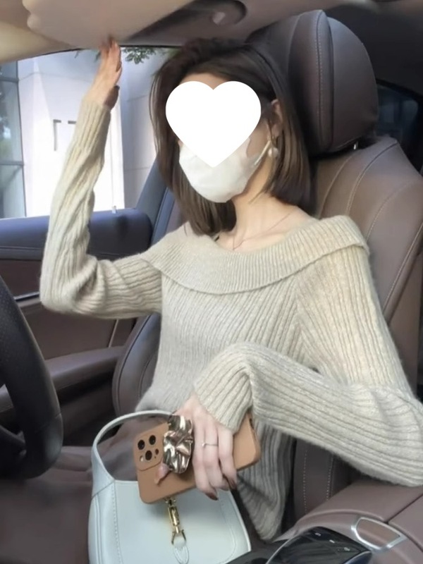 欧货气质高级感打底衫女春秋新款毛衣修身灰色针织衫一字领上衣潮|undefined