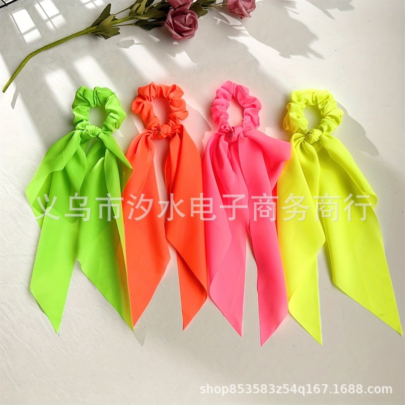 跨境专供热销组合纯色超大号复古双层蝴蝶结飘带发夹女弹簧夹发饰|undefined