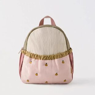 (Cross-border trading), apple, children's cute backpack, small school bag for early age, with embroidery