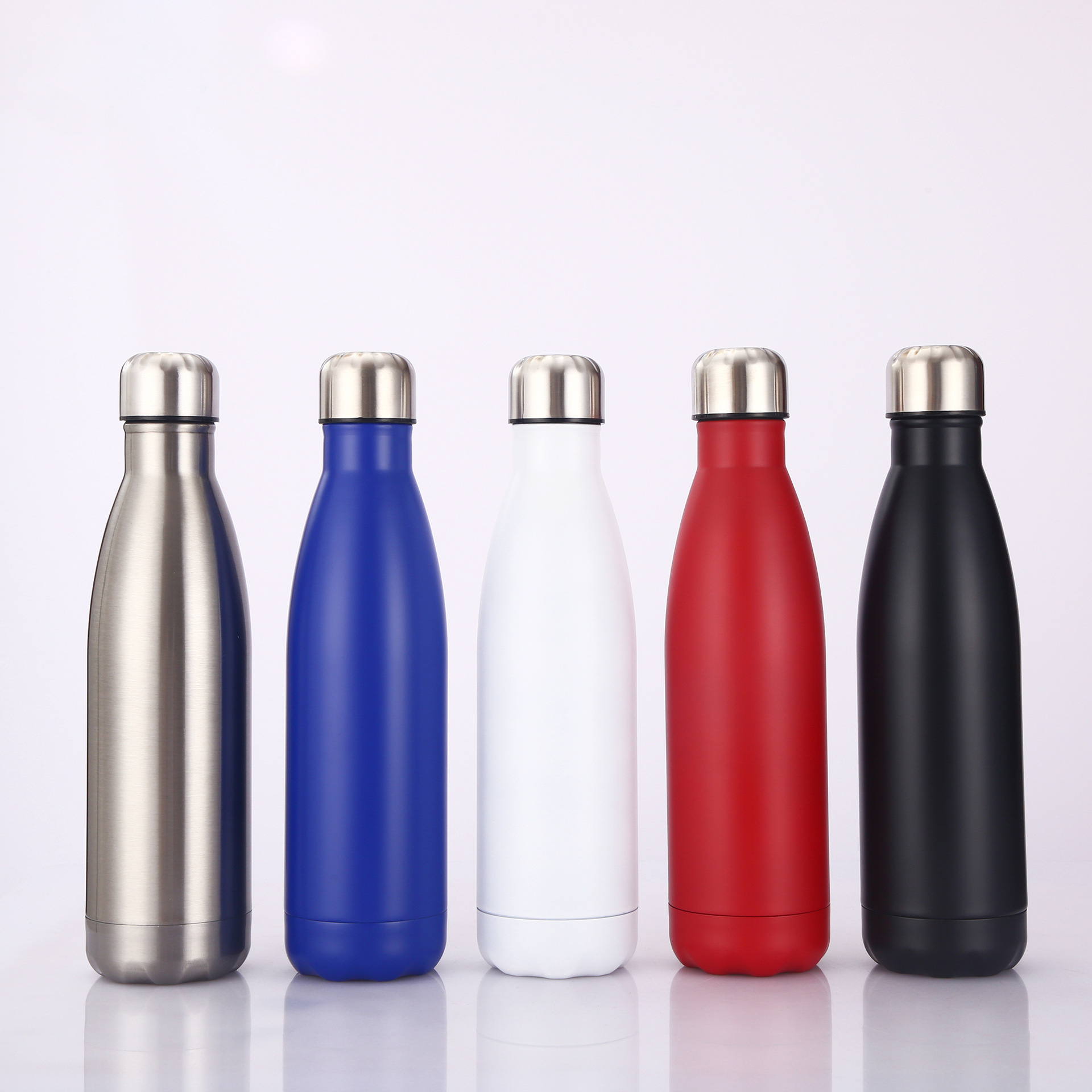 亚马逊304不锈钢小口可乐瓶美式双层真空保温杯便携骑行运动水壶