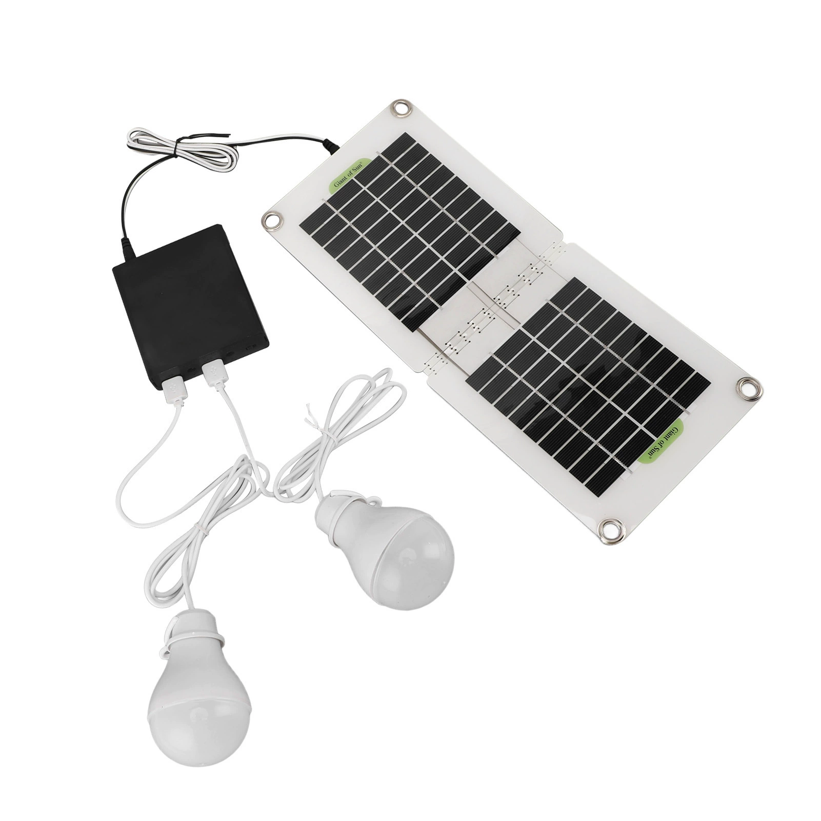 30 Вт солнечная панель Открытый Кемпинг Складная портативная лампа аккумуляторная батарея двойной USB регулятор напряжения 12 В 5 В Потеря мощности