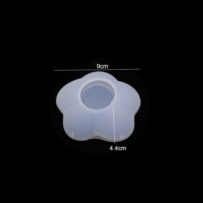 Love heart-shaped petal-shaped dish storage silicone mold cross-border DIY Crystal epoxy table decoration resin mold