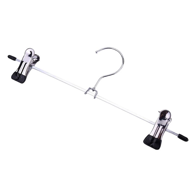 Стойка для брюк Зажим для брюк Бытовая стойка для брюк из нержавеющей стали Многофункциональный зажим для брюк Телескопический волшебный Противоскользящий гардероб Одежда Зажим для юбки