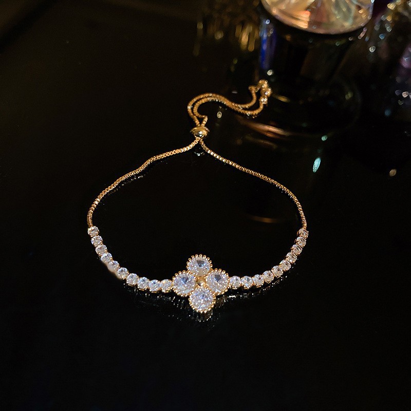 20# bracelet-real gold plating-golden-leaf