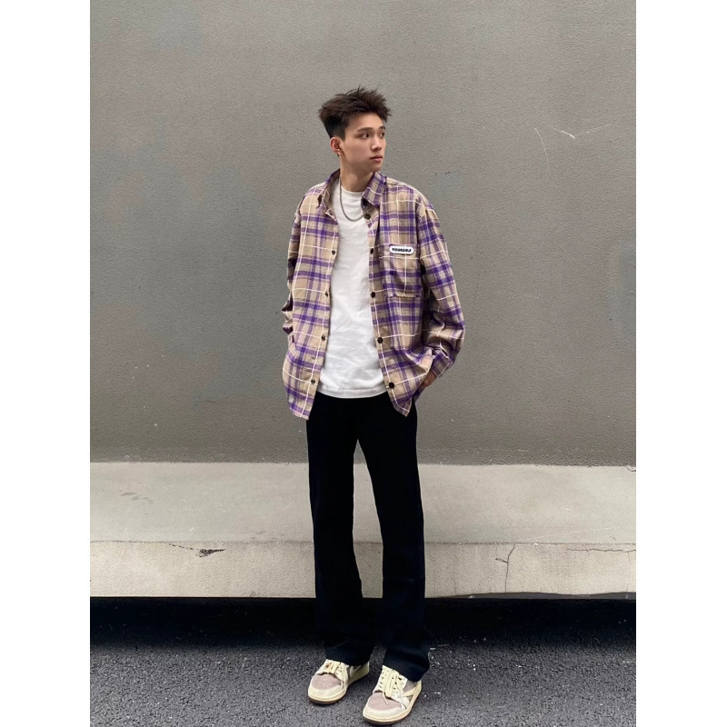 2025 New American Ins High Street Jeans Men's Vibe Black Straight Leg Slightly Flared Retro Versatile Casual Pants