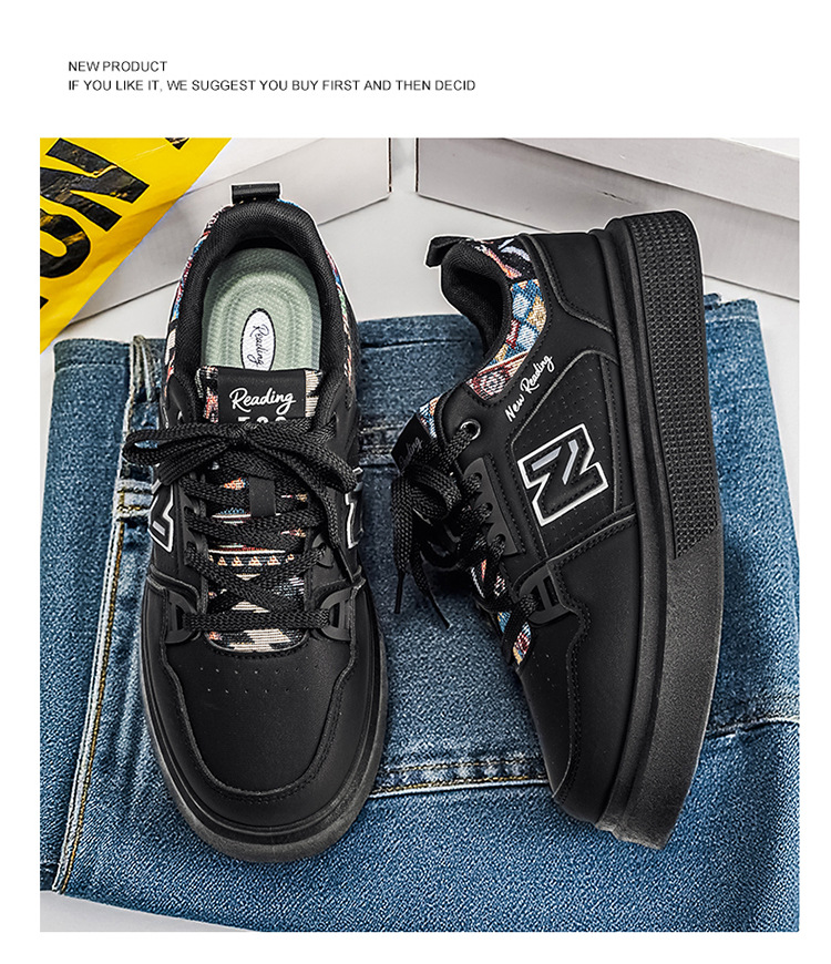 Giày thể thao nam sneaker trắng phong cách cá tính, thoáng mát, đế êm — 723 trắng chi tiết 18