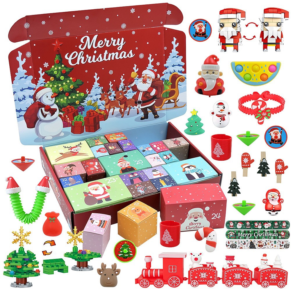 24 cajas pequeñas Caja sorpresa navideña XT-73