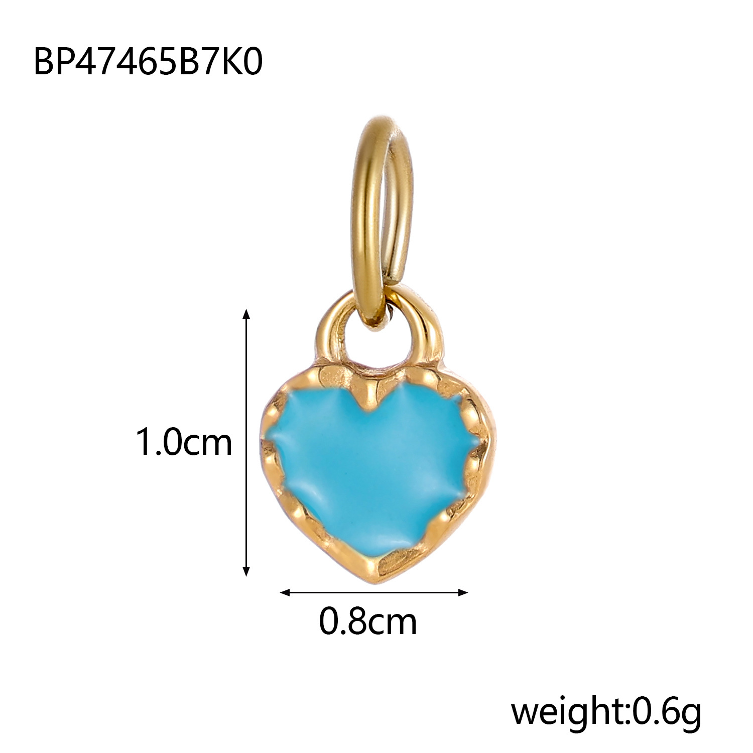 2g Weight Pendant Jewelry Making Type 8*10mm Jewelry Making Size DIY Jewelry Accessories Classification 1 Piece Quantity Titanium Steel Material Heart Shape Pattern Plating Design Simple Style Style 1 Piece 8*10mm Titanium Steel Heart Shape Pendant 33