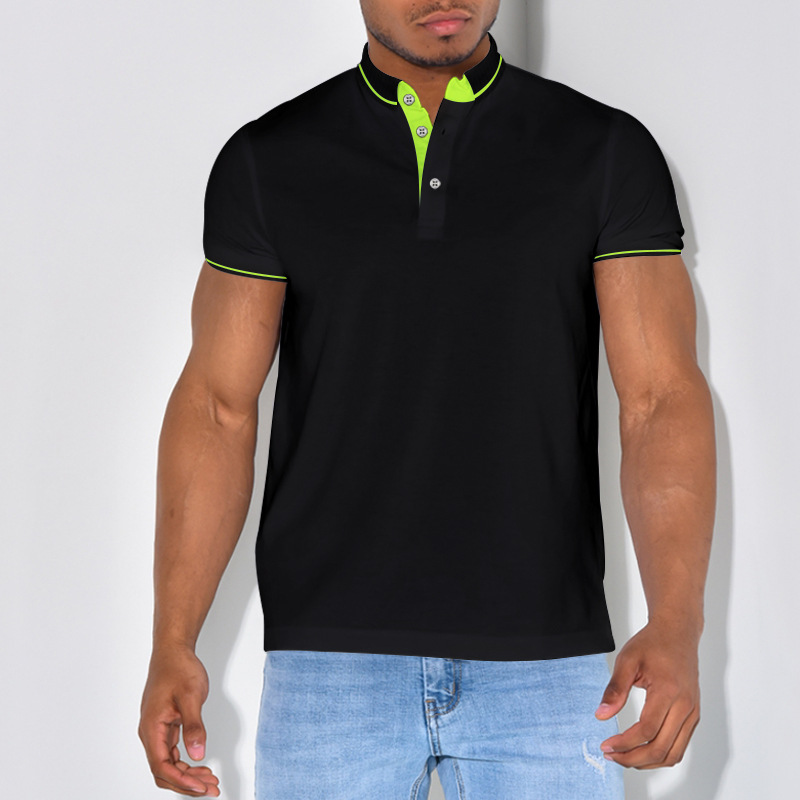 Men's Solid Color Polo Shirt Men's Clothing display picture 12
