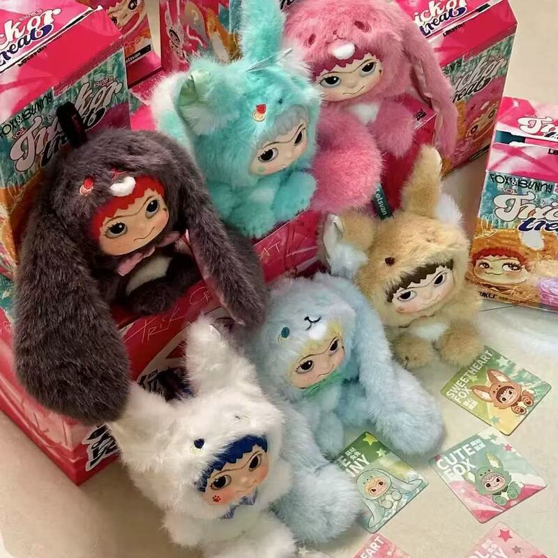 [Blind Box] Wakuku Fox and Rabbit Blind Box Series Plush Pendant Figurine Trendy Party Toy