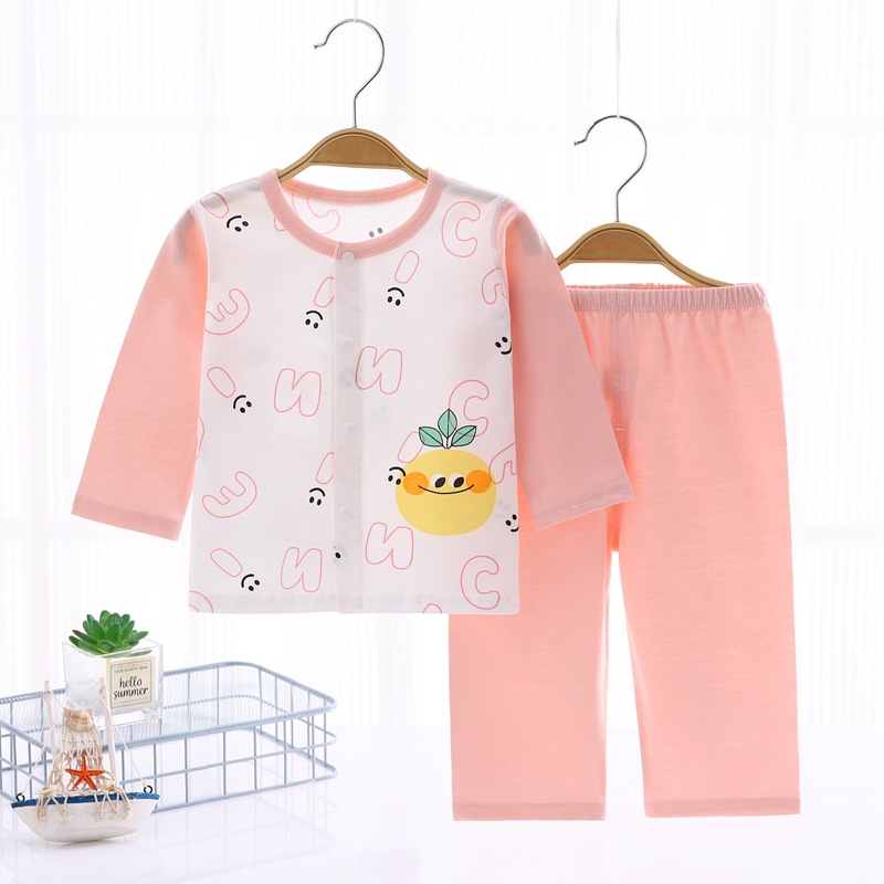 Summer thin baby clothes cotton newborn baby long sleeve air conditioning clothes children's