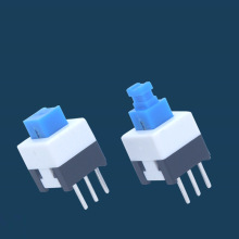 供应7x7单排自锁开 高头平头无锁按键开关自锁按钮开关