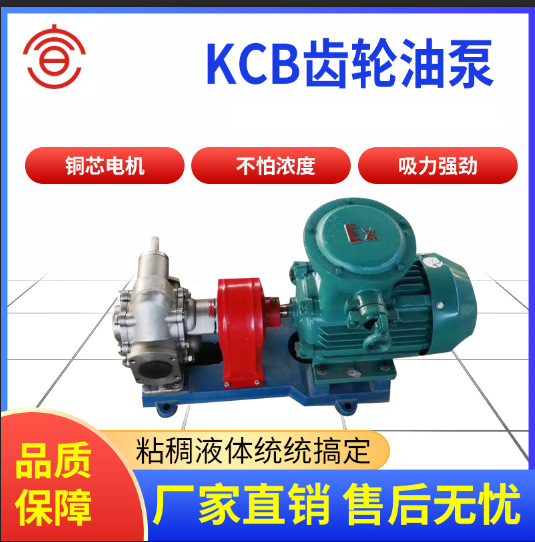 宣一KCB齿轮油泵不锈钢防爆齿轮油泵2CY卧式齿轮泵高粘度齿轮泵