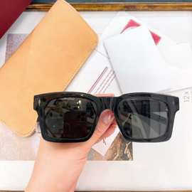 JMM KAINEI潮牌设计师款长方形复古太阳眼镜遮阳防晒板材个性墨镜
