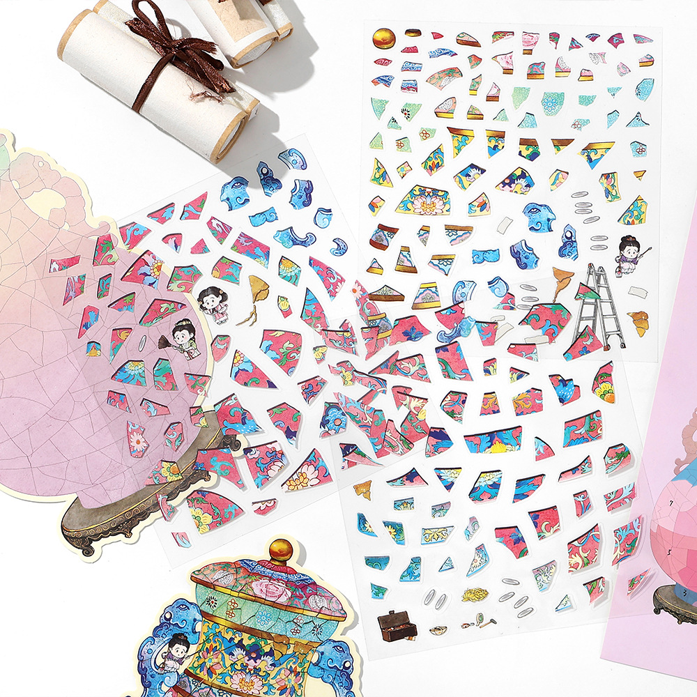 Infeel.MePET pegatinas de paisajismo con tarjeta blanca