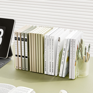 ins style book stand file holder acrylic desktop transparent bookshelf student book storage box office storage rack