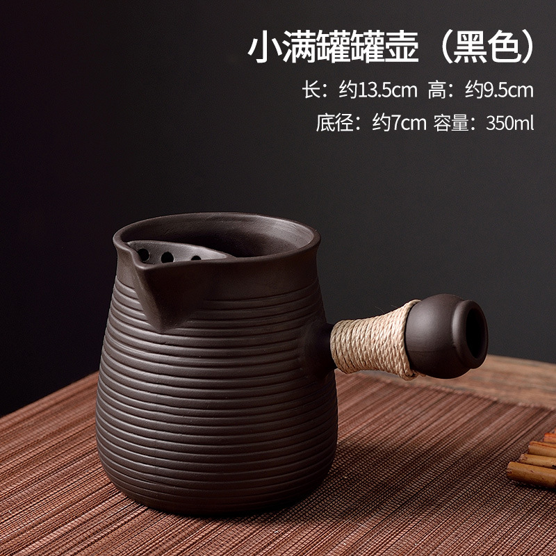 Nueva creativa púrpura arena cinabrio hornear tetera hogar té calentador chino leche calentador