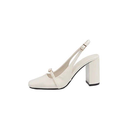 Designer-style midsole wedge sandals for spring and summer, with a vintage, minimalist, and casual high-top design, showcasing long legs.