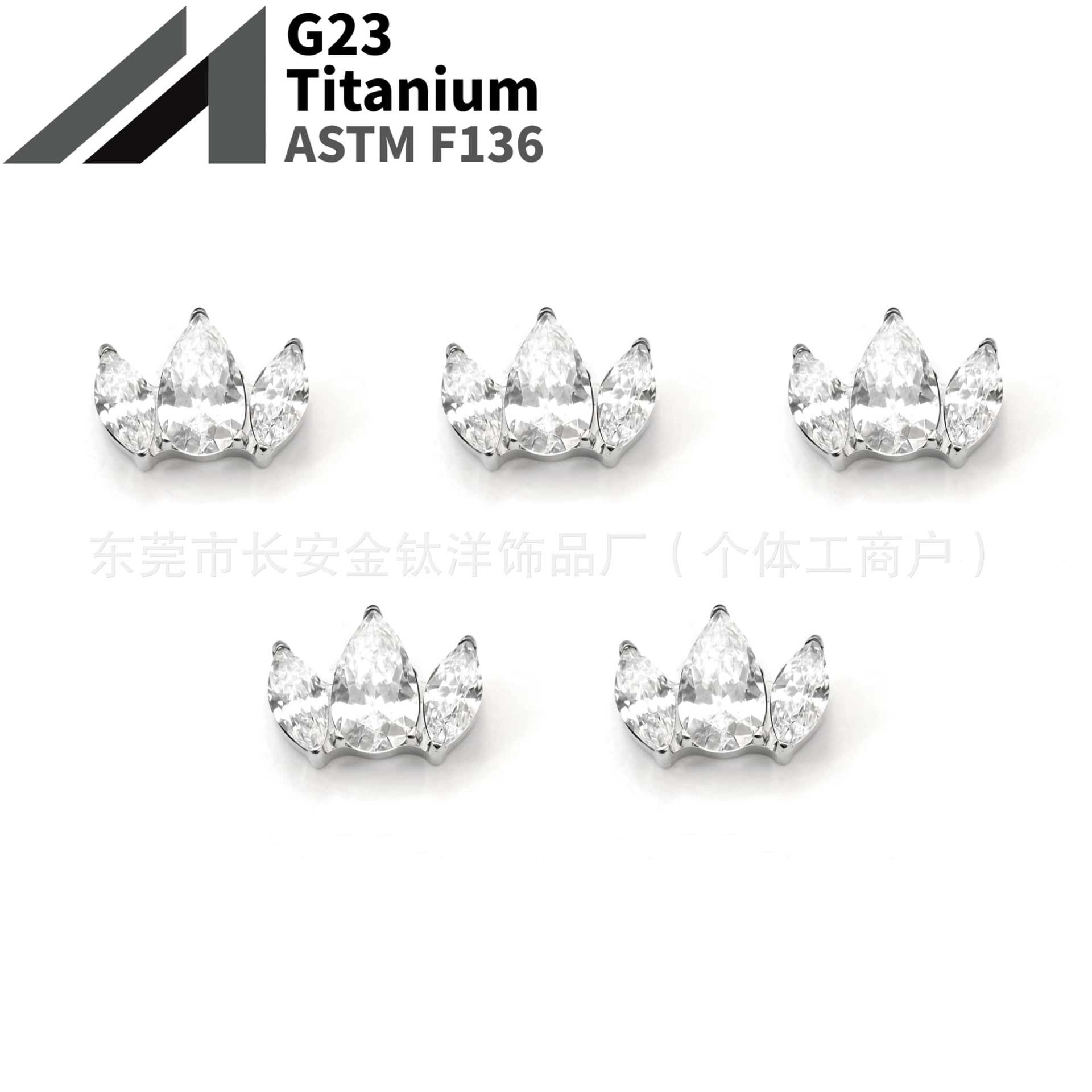 16G labret stud size and finish detail