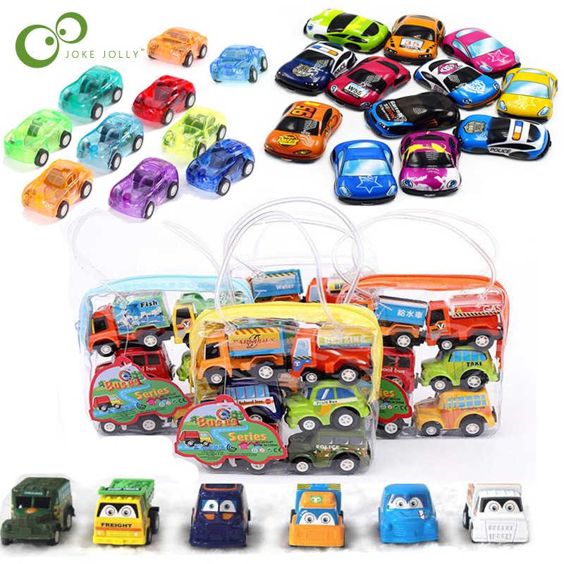 6pcs/10pcs Mini Pull Back Cars Toy Plastic Car Model Funny K