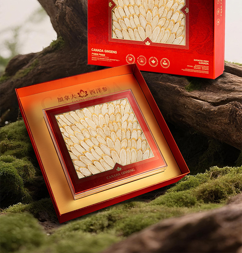 Canadian American Ginseng Gift Box Xi Yang Shen 150g Premium Whole Root Slices for Tea and Soup key features