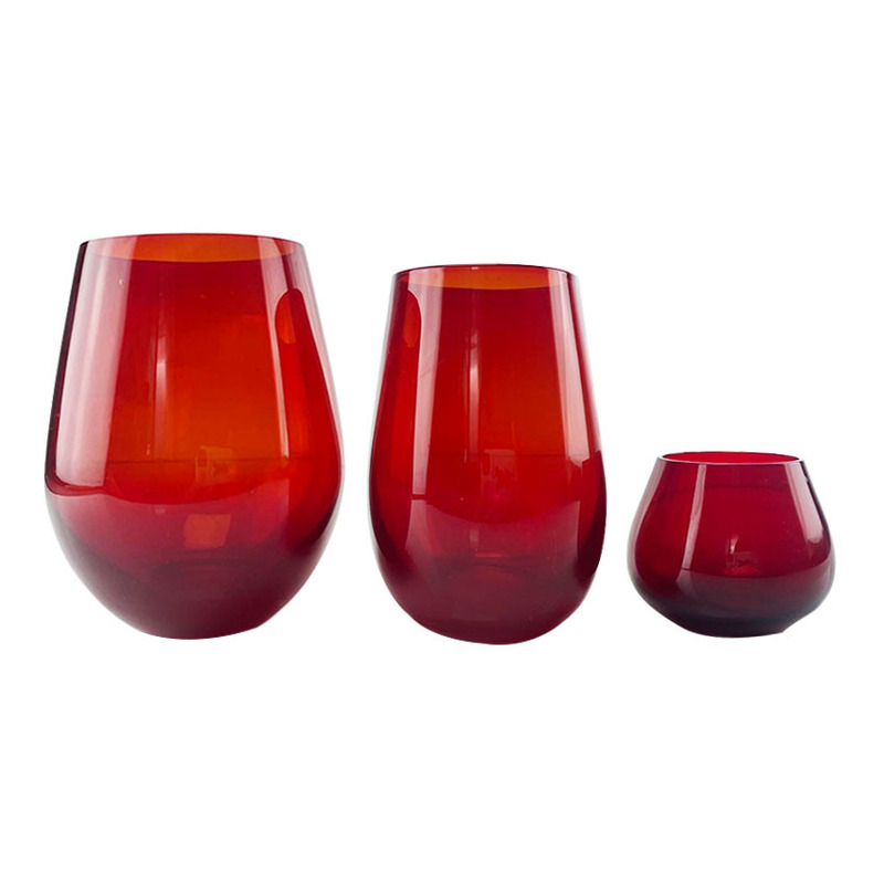 Factory transparent glass red material big juice cup egg cup lemon water Cup Breakfast Milk Cup