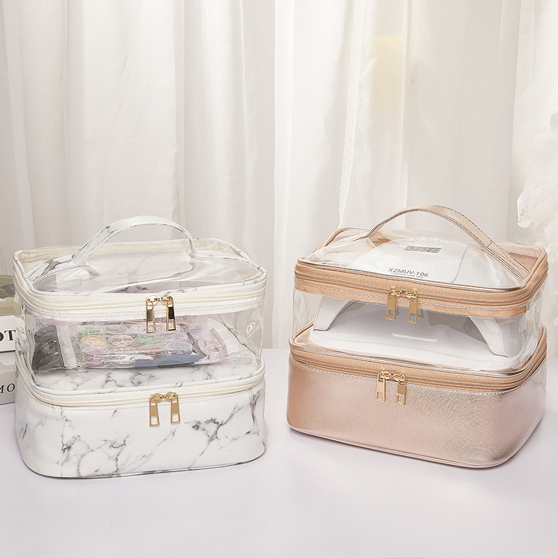 2023 transfronteriza 42 botellas de gran capacidad bolsa de almacenamiento de esmalte de uñas viaje a casa Portátil Bolsa de cosméticos de aceite esencial