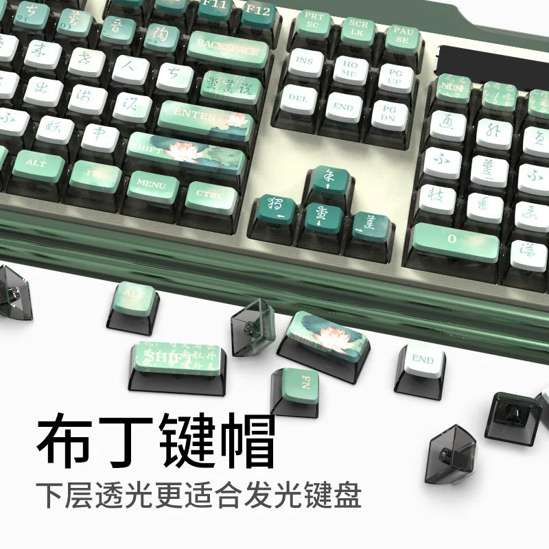 Персонализированная клавиатура для игр, набор значков, DIY тема национального тренда, наклейки на клавиатуру Pudding KEYCAP Guofeng