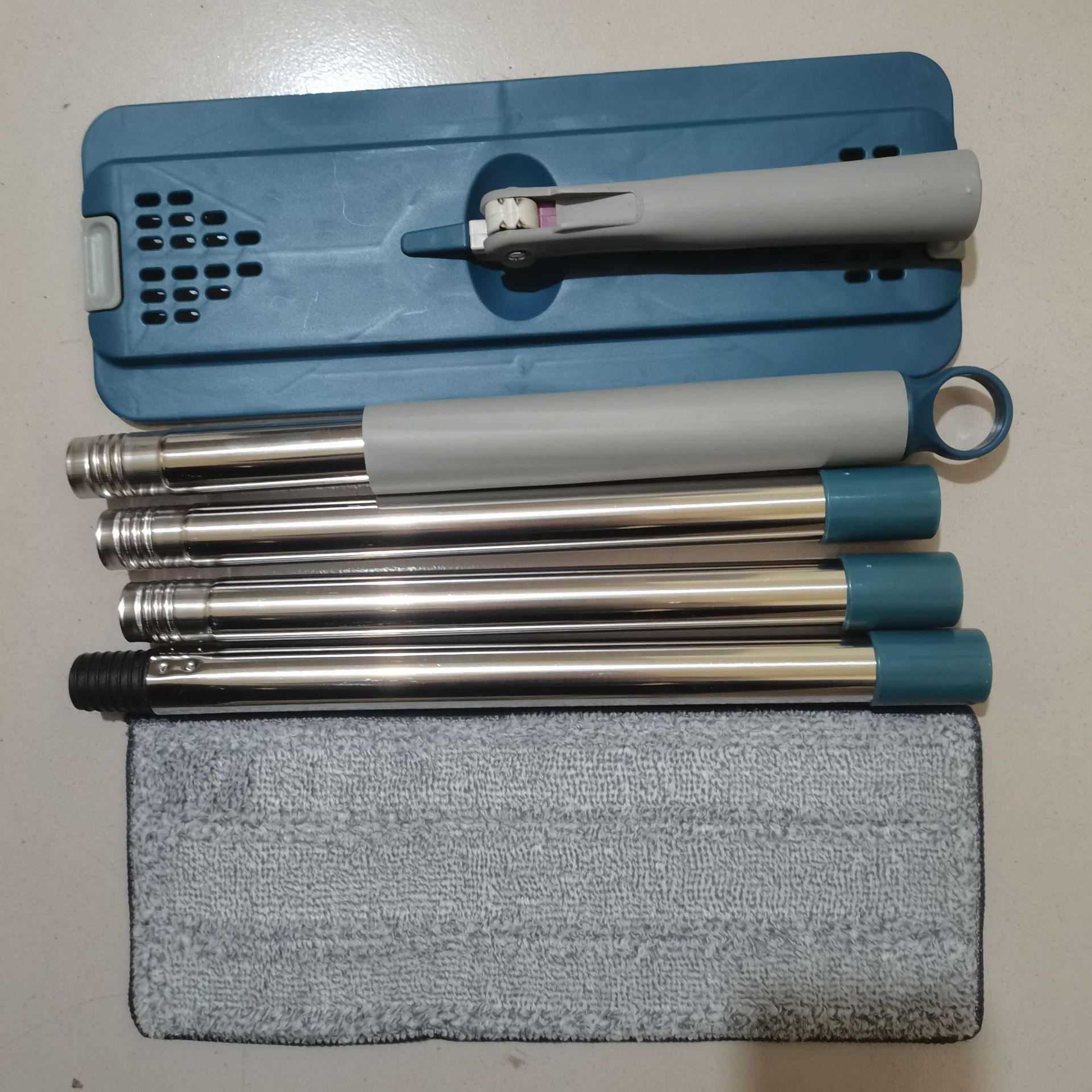 Lavado a mano sin suelo de baldosas de cerámica, fregona plana perezosa, limpieza doméstica, suelo de madera, trapeador grande seco y húmedo