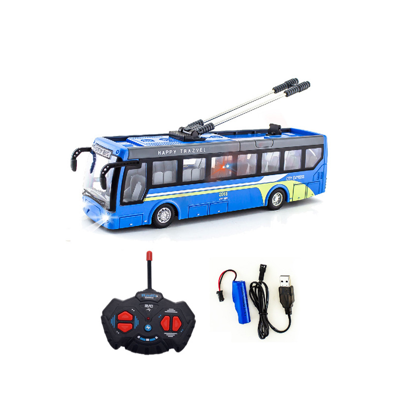 Coche de control remoto recargable autobús de control remoto autobús escolar autobús de viaje autobús de turismo transfronterizo nuevo coche de juguete para niños