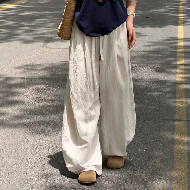 Tencel Linen Pants for Women, Summer Loose Straight Cotton-Linen Yamamoto Pants, Bf Style Lazy Wide-Leg Casual Pants Tencel Linen Pants for Women, Summer Loose Straight Cotton-Linen Yamamoto Pants, Bf Style Lazy Wide-Leg Casual Pants