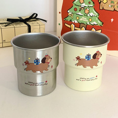 プレゼントソーセージ犬うがいカップ高颜値家庭用児童漫画insカップルうがいカップステンレス歯筒