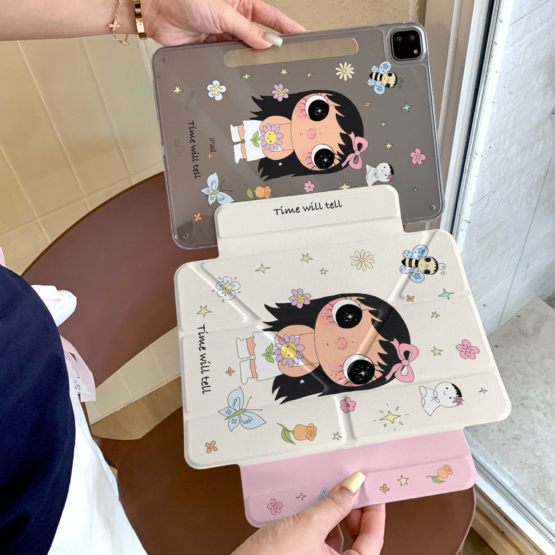 Huahua Xiaoyu Side-Suction Detachable Protective Case for Apple iPad Tablet, Suitable for Mini6/7/Air7/Pro with Pen Slot Huahua Xiaoyu Side-Suction Detachable Protective Case for Apple iPad Tablet, Suitable for Mini6/7/Air7/Pro with Pen Slot