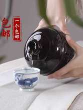 陶瓷竹编酒具仿古用酒壶木塞红布个性酿酒罐1斤2斤3斤5斤装酒坛