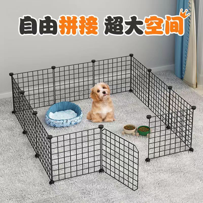 Pet Fence, Dog Fence, Indoor Blockage, Dog and Cat Door Fence, Fence Cage, Iron Mesh Fence, Anti-Jailbreak Isolation Door