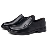 Кожаная обувь, шлем, мужские комфортные туфли для отдыха для кожаной обуви для мальчиков для пожилых людей, воловья кожа