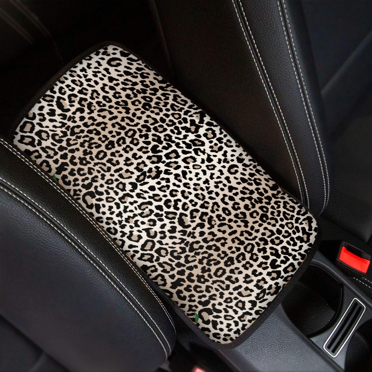 Amazon Car Armrest Mat Leopard Print Foreign Trade Car Center Console Armrest Pad Protective Cover Custom-Made According to Your Design