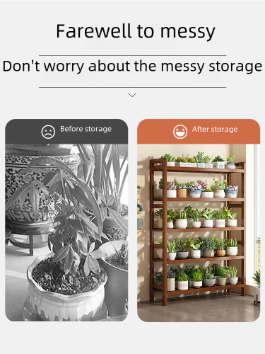 Flower Stand Shelf Balcony Living Room Floor Standing Indoor Home Use  New Model Succulent Plant Multi-Layer Flower Pot Stand