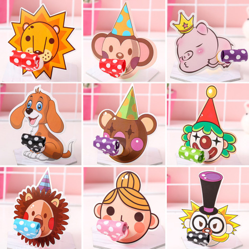 New style children's birthday party cartoon dragon blowing cheer props stage atmosphere to create dragon blowing whistle to add to the fun wholesale