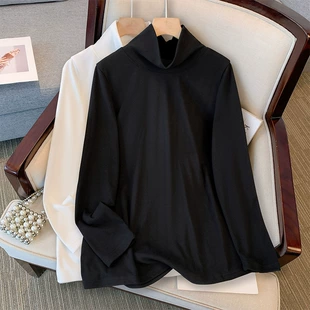 Base body-friendly autumn long-sleeve, plus size, high collar