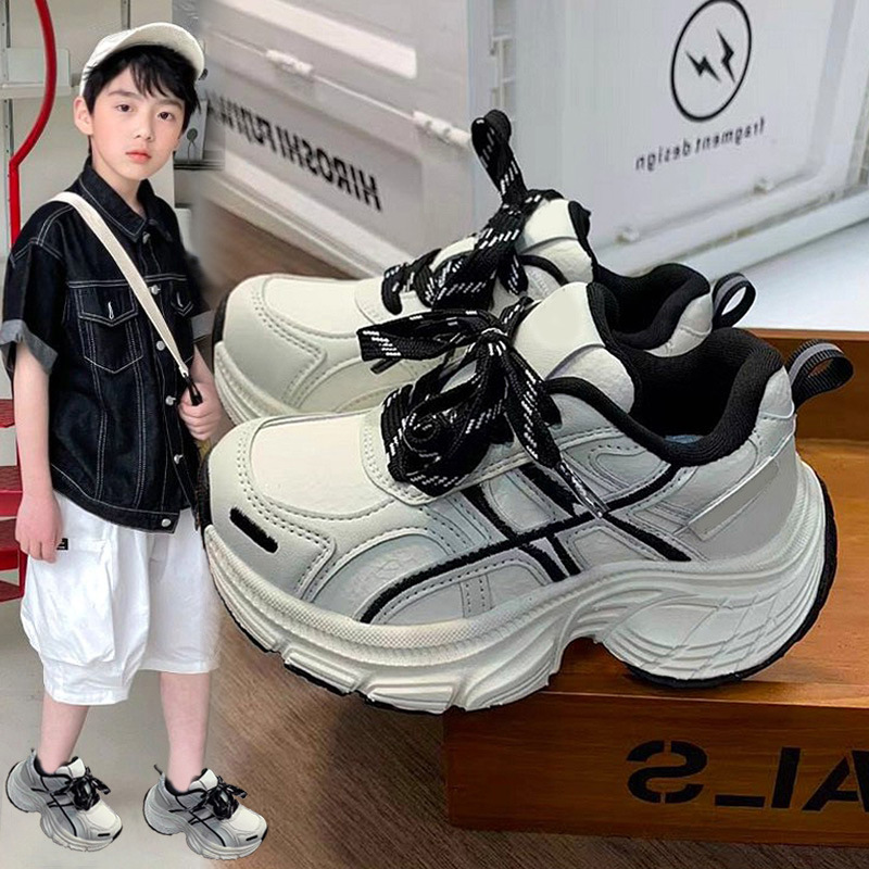 Zapatos deportivos para niños 2026 primavera nuevos zapatos de running para niños respirables zapatos de papá zapatos casuales para niños mayores