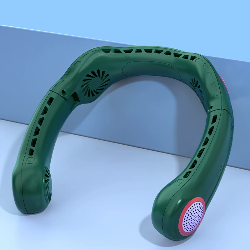 Фотоаноcка Neck Fan F001, аккумулятор 4000 мАч, USB-C, 3 скорости, складной персональный вентилятор