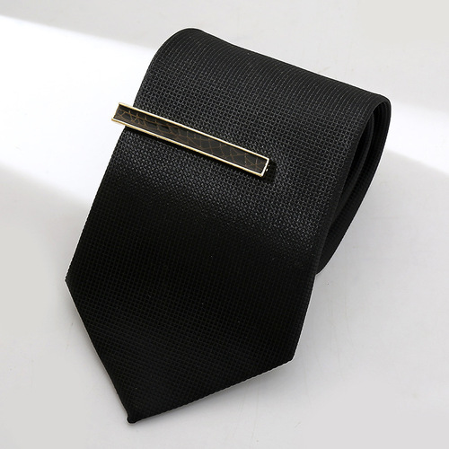 New style tie clip creative colorful men's fashion trend formal wear black personalized men's tie clip 5.5 cm