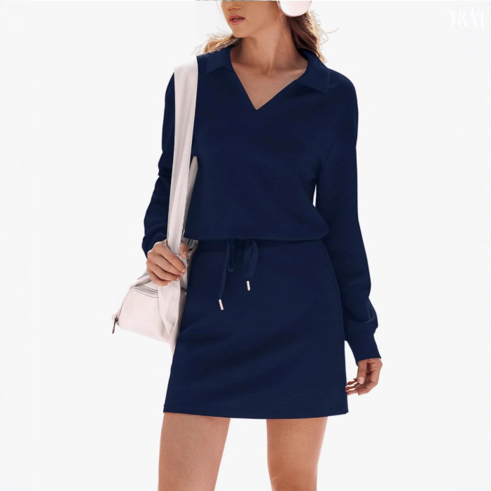 跨境欧美休闲运动服卫衣短裙套装休闲网球慢跑运动服女士两件套