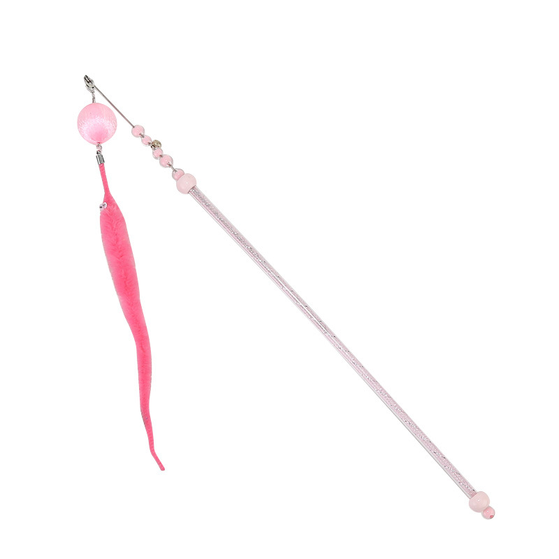 Fabricante en stock nueva bola redonda Caterpillar divertido gato palo Bell Caterpillar interactivo divertido gato juguete divertido gato palo al por mayor