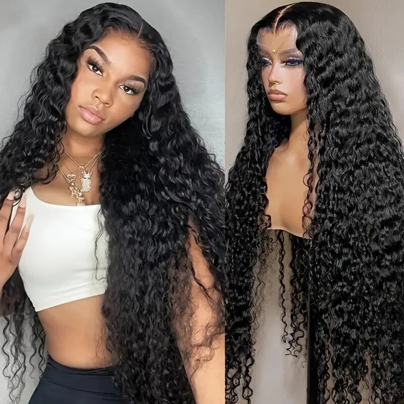 Amazon Cross-border Fashion Front Lace Wig Foreign Trade Africa Hot Small Roll Tube Long Curly Hair Chemical Fiber Headgear