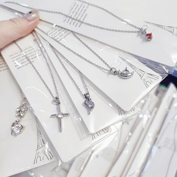 Cute fashionable universal necklace stainless steel