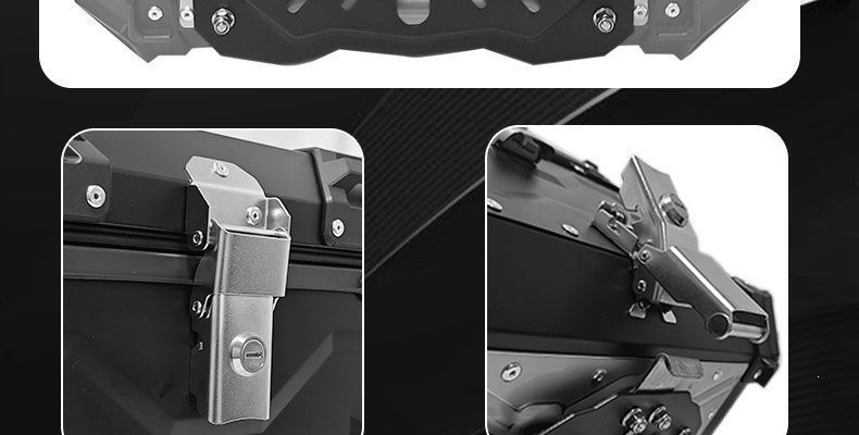 Electric vehicle mini 581013 ultra-thick 15L aluminum alloy tail box for motorcycle, small size