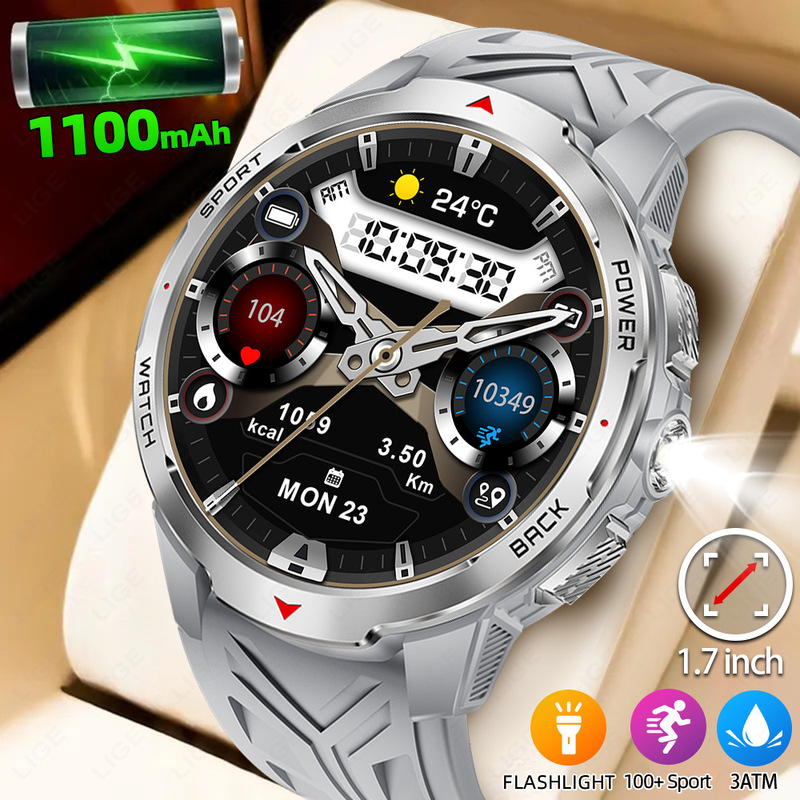 Cross-Border New Product Kt88 Smart Watch with High-Definition Large Screen, Flashlight, Multi-Sport Health Monitoring, Waterproof Watch Wholesale
